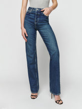 cynthia high rise straight long jeans