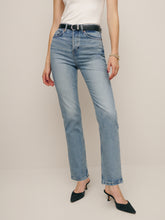 cynthia stretch high rise straight jeans