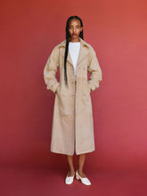 veda ashland leather trench
