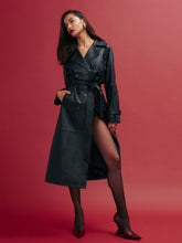 veda ashland leather trench