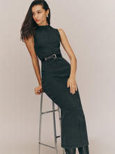 kendi denim midi dress