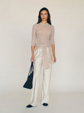 gale satin mid rise bias pant