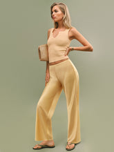 gale satin mid rise bias pant