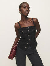 coco denim bustier top