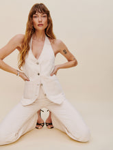 brittany denim halter top