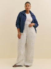 fernando linen wide leg pant es