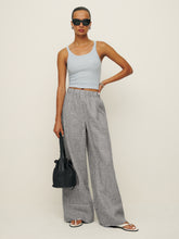 petites fernando linen wide leg pant