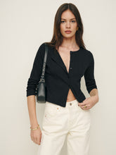 ari pointelle knit cardigan