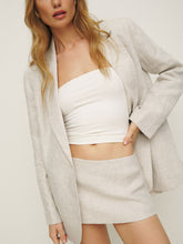 mia low waist linen skort