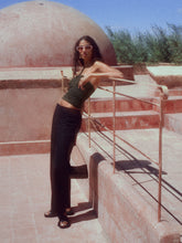 vida linen low rise pant