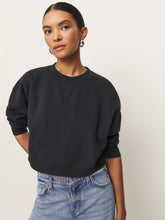 grace cropped vintage oversized crewneck sweatshirt