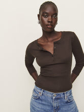 jayden long sleeve henley tee