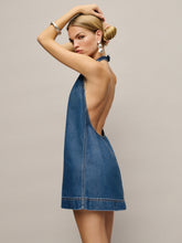 avielle lived-in denim mini dress