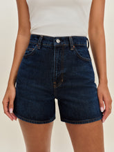 saige high rise 4” jean shorts