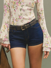 annie stretch low rise 2.5” jean shorts