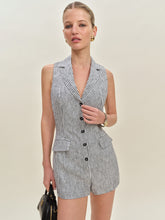 leila linen romper