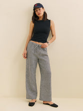 olina linen cropped pant