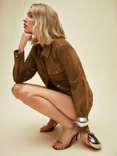 veda skylar suede shirt jacket