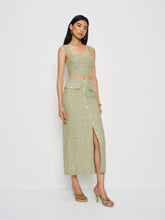 britt linen skirt