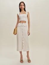 britt linen skirt