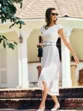 felipe belted linen dress