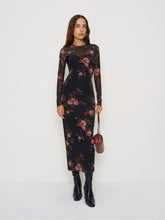 rene mesh knit dress