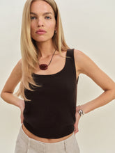 monaco cashmere reversible tank