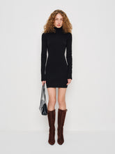 helly cashmere turtleneck dress