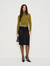 brodie sheer knit skirt