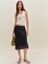 petites carolina silk skirt