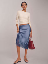 petites carolina silk skirt
