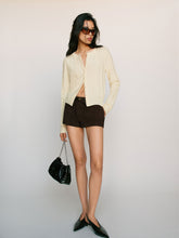 veda taylor low rise leather micro short