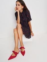 milk glass heeled mule