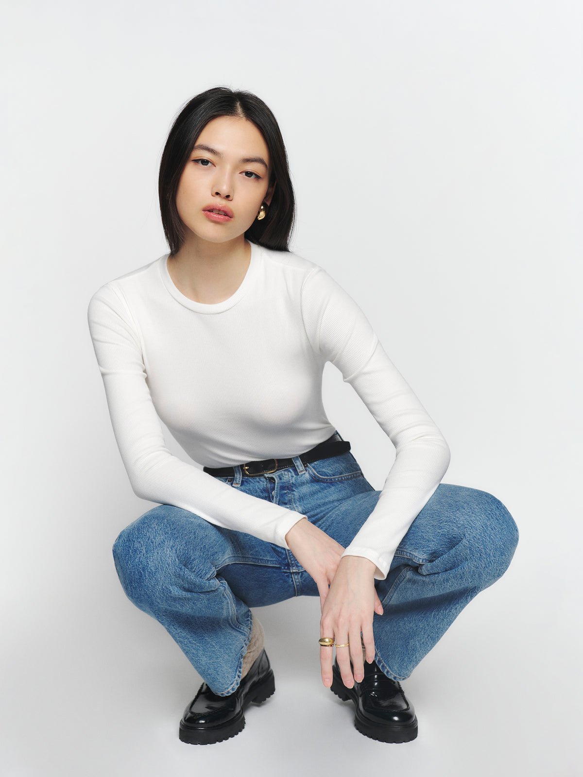 davy long sleeve crewneck tee