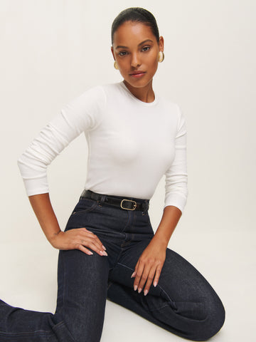 davy long sleeve crewneck tee