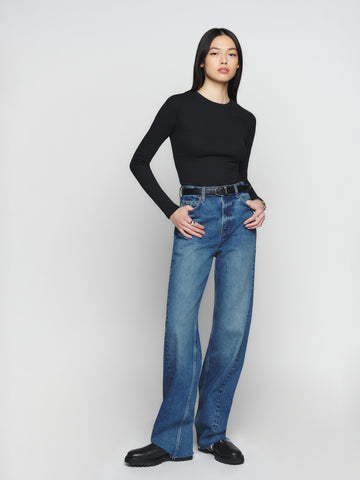 davy long sleeve crewneck tee