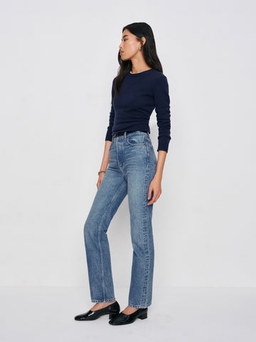 cynthia high rise straight jeans