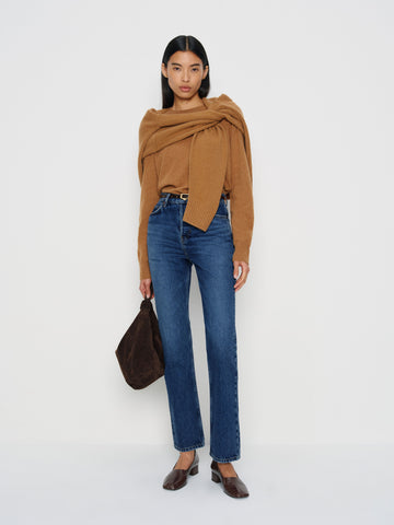 cynthia high rise straight cropped jeans
