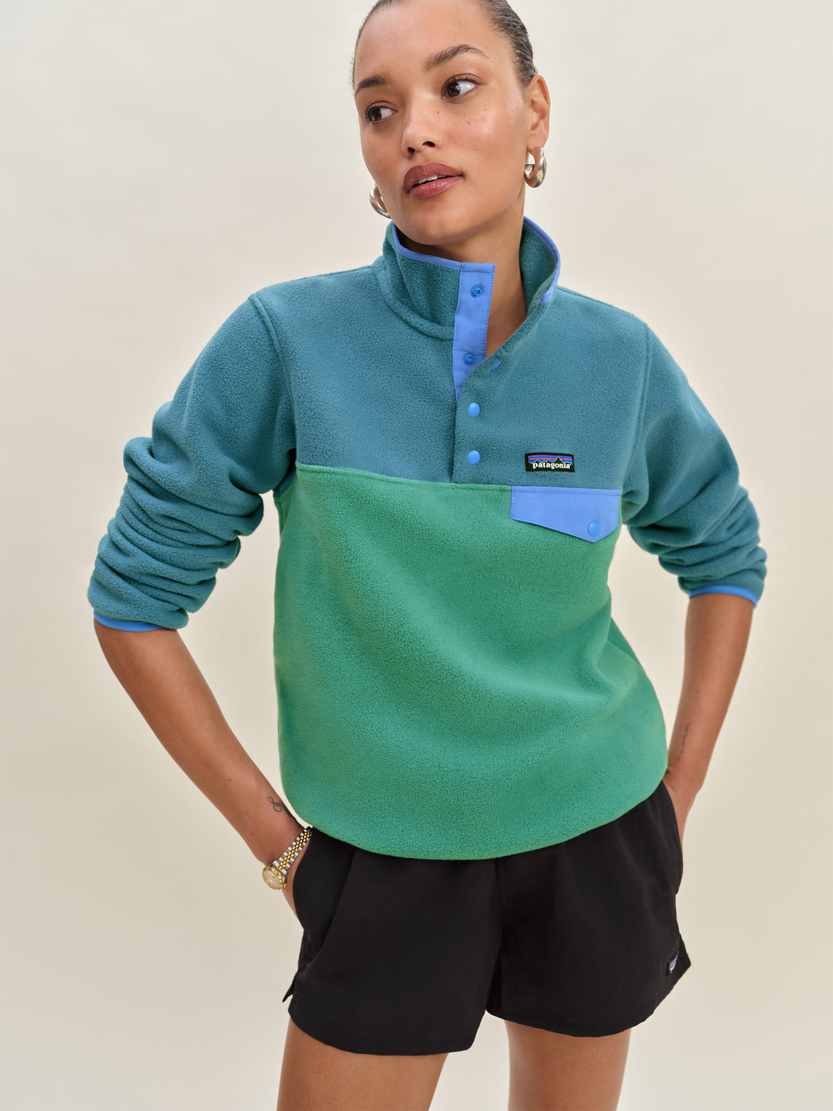 patagonia w's lightweight synchilla snap-t pullover