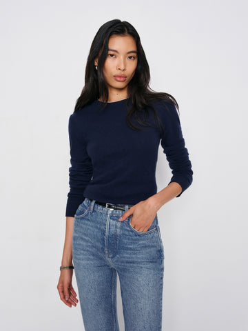 cynthia high rise straight long jeans