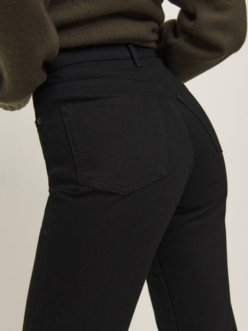 cynthia high rise straight long jeans