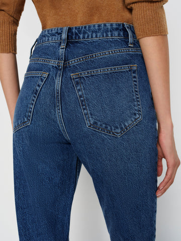 cynthia high rise straight long jeans