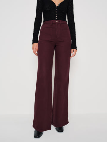 alyssa stretch high rise wide leg jeans