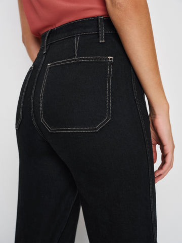 alyssa stretch high rise wide leg jeans