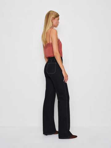 alyssa stretch high rise wide leg jeans