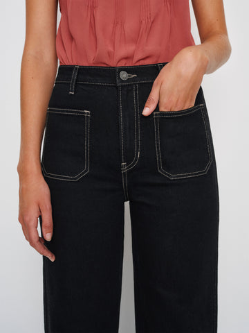 alyssa stretch high rise wide leg jeans