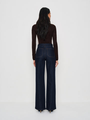 alyssa stretch high rise wide leg jeans
