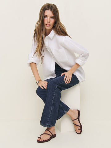 ludo toe ring strappy flat sandal