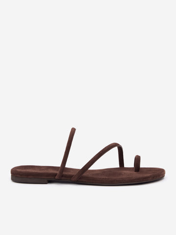 ludo toe ring strappy flat sandal