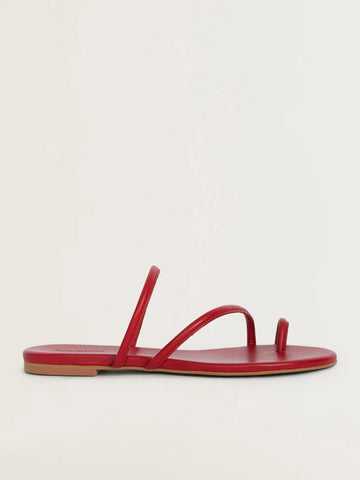 ludo toe ring strappy flat sandal